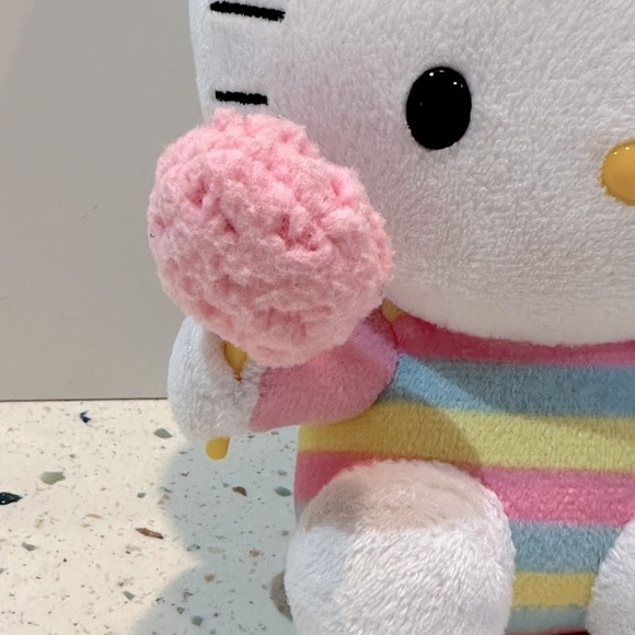 Ty‎ Beanie Hello Kitty Cotton Candy Plush - Picture 4 of 7